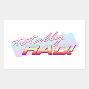Sticker Rectangulaire Totalement rad !