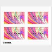 Sticker Rectangulaire Totally Awesome Maman rose Swirl Puzzle (Feuille)