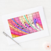 Sticker Rectangulaire Totally Awesome Maman rose Swirl Puzzle (Enveloppe)