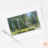 Sticker Rectangulaire Totems à Stanley Park, Vancouver Canada (Enveloppe)