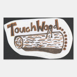 Sticker Rectangulaire Touch Wood
