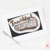 Sticker Rectangulaire Touch Wood (Enveloppe)
