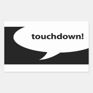 Sticker Rectangulaire touchdown!