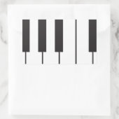 Sticker Rectangulaire Touches de piano (Sac)