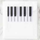 Sticker Rectangulaire Touches de piano (Sac)