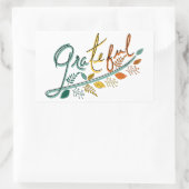 Sticker Rectangulaire Toujours reconnaissant (Sac)