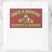Sticker Rectangulaire Toujours un marin (Sac)