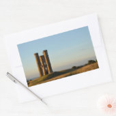 Sticker Rectangulaire Tour Broadway dans le rectangle Cotswolds autocoll (Enveloppe)