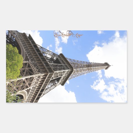 Sticker Rectangulaire Tour Eiffel (Devant)
