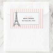 Sticker Rectangulaire Tour Eiffel (Sac)