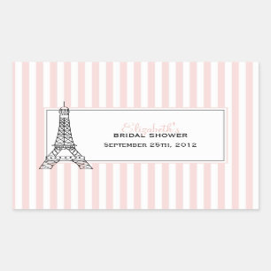 Sticker Rectangulaire Tour Eiffel