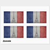 Sticker Rectangulaire Tour Eiffel, Paris France (Feuille)