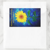 Sticker Rectangulaire Tournesol (Sac)