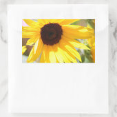 Sticker Rectangulaire Tournesol peinture numérique (Sac)