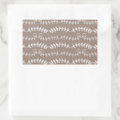 Sticker Rectangulaire tournoi feuille (Sac)