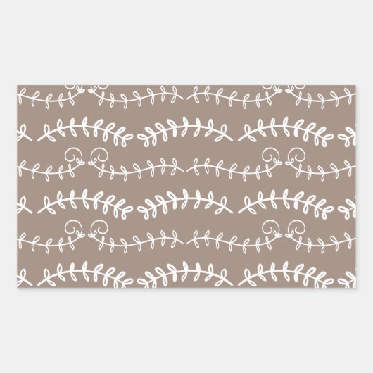 Sticker Rectangulaire tournoi feuille (Devant)