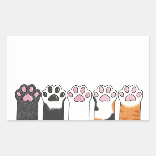 Sticker Rectangulaire Tous les haricots (Devant)