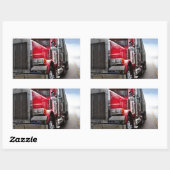 Sticker Rectangulaire Tous les Trucker américains (Feuille)