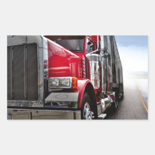 Sticker Rectangulaire Tous les Trucker américains