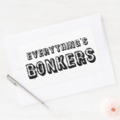 Sticker Rectangulaire Tout est Bonkers (Enveloppe)