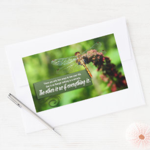 Sticker Rectangulaire "Tout est un miracle" Citation Inspirationnelle