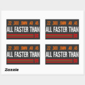 Sticker Rectangulaire Toutes les opérations plus rapides que la numérota (Feuille)
