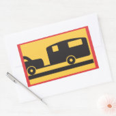 Sticker Rectangulaire Towing A Caravan (Enveloppe)