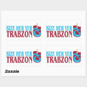 Sticker Rectangulaire Trabzonsport (Feuille)