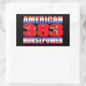 Sticker Rectangulaire traceur chevy 383 (Sac)