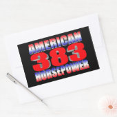 Sticker Rectangulaire traceur chevy 383 (Enveloppe)