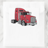 Sticker Rectangulaire Tracteur Kenworth (Sac)