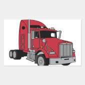 Sticker Rectangulaire Tracteur Kenworth (Devant)