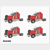 Sticker Rectangulaire Tracteur Kenworth (Feuille)