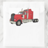 Sticker Rectangulaire Tracteur Kenworth (Sac)