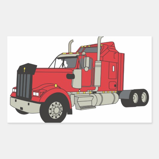 Sticker Rectangulaire Tracteur Kenworth (Devant)
