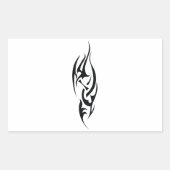 Sticker Rectangulaire Traditional Tattoo Art Inspired Design (Devant)