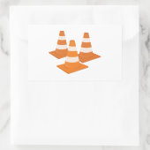 Sticker Rectangulaire Traffic cones (Sac)