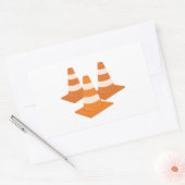 Sticker Rectangulaire Traffic cones (Enveloppe)