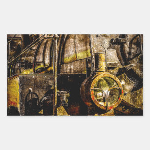 Sticker Rectangulaire Train à vapeur vintage - Old Timer