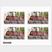 Sticker Rectangulaire Train des Rocheuses (Feuille)