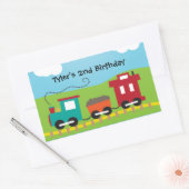 Sticker Rectangulaire Train Enfants Choo Choo Caboose (Enveloppe)