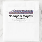 Sticker Rectangulaire Train rapide à grande vitesse SMT Maglev Shanghai (Sac)