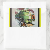 Sticker Rectangulaire Train vintage (Sac)