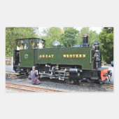 STICKER RECTANGULAIRE TRAINS À VAPEUR (Devant)