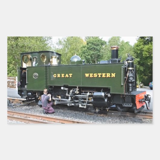 STICKER RECTANGULAIRE TRAINS À VAPEUR (Devant)
