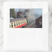 STICKER RECTANGULAIRE TRAINS À VAPEUR (Sac)