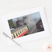 STICKER RECTANGULAIRE TRAINS À VAPEUR (Enveloppe)