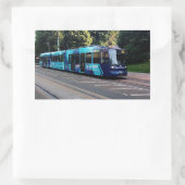 Sticker Rectangulaire Tramway bleu (Sac)