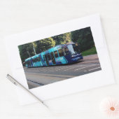 Sticker Rectangulaire Tramway bleu (Enveloppe)