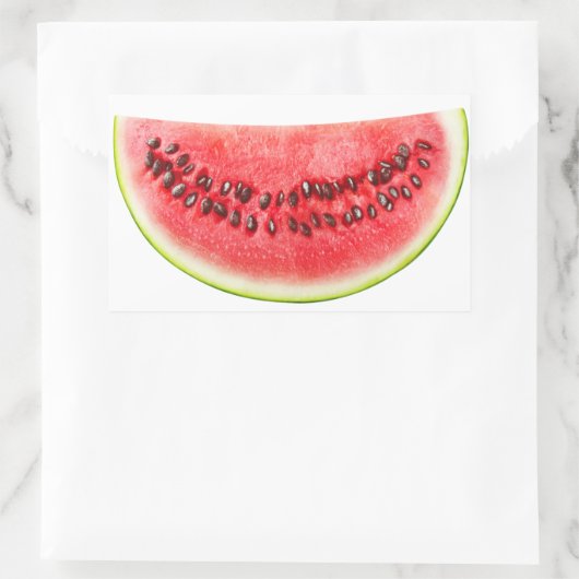 Sticker Rectangulaire Tranches de pastèque (Sac)